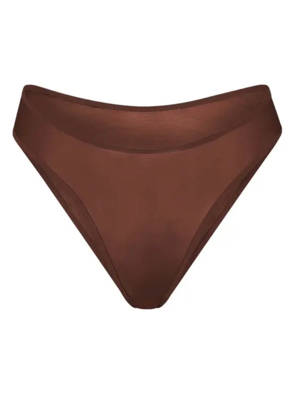 SKIMS Ultrafine Mesh Bikini Mahogany Size small.